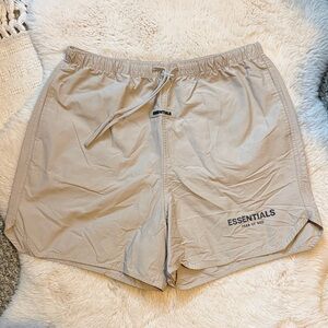 Fear of God Essentials Tan Athletic Shorts